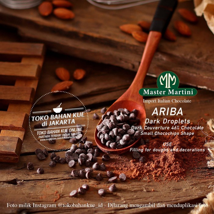 

Master Martini ARIBA BITTER DROPS 1kg Chocolate Choco Chip Couverture