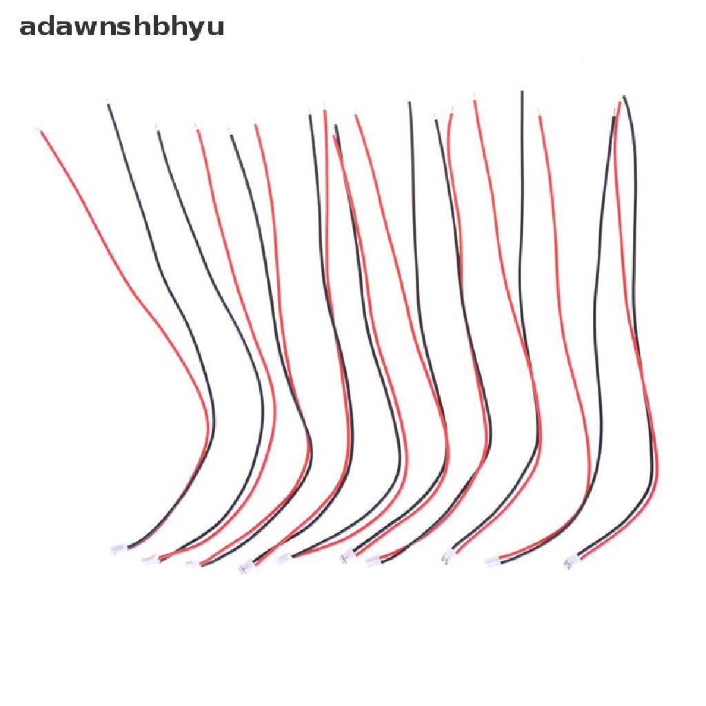 Adawnshbhyu 10Pcs Mini Micro PH 2.0mm JST 2-Pin Male Connector Plug Wires Kabel 200mm