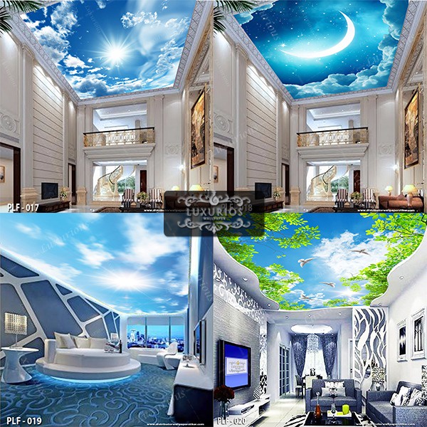 Wallpaper Plafon Wallpaper Langit Wallpaper Plafon langit - Motif Awan / Plafon / Langit cerah 2