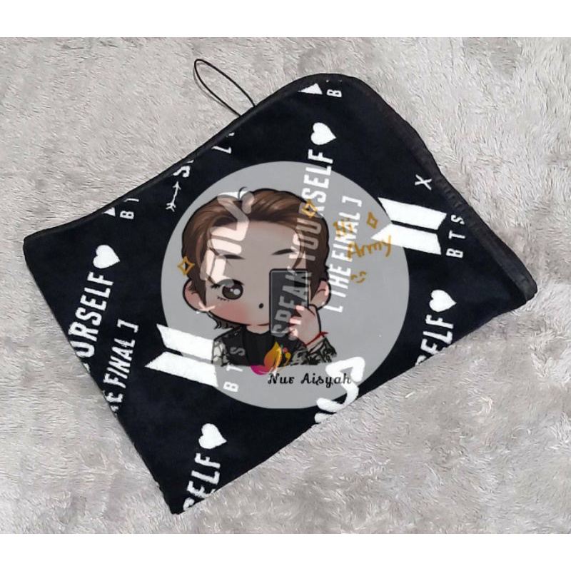 BLANKET FILA SYS BTS SPEAK YOURSELF UNSEALED | BLANKET BTS | SELIMUT BTS FILA SYS | SELIMUT KONSER