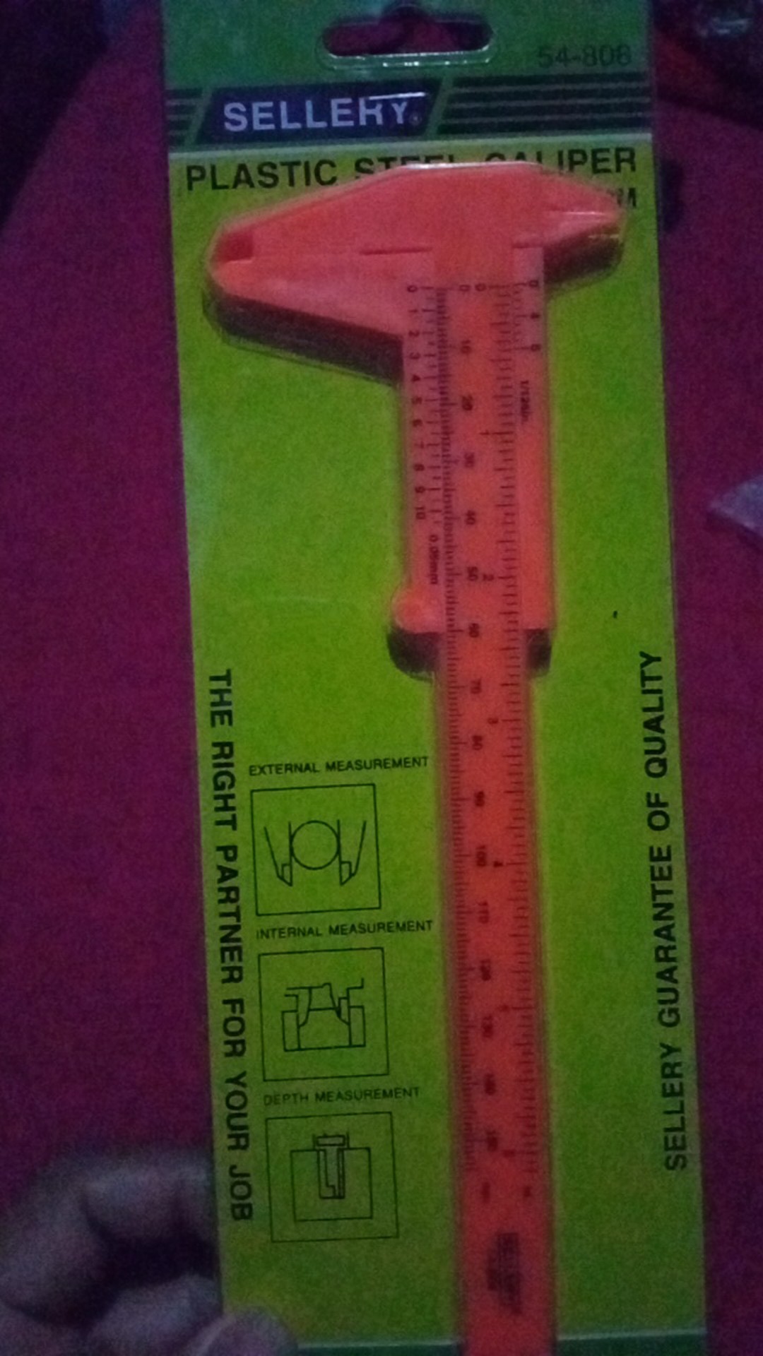 Plastic Steel Caliper 6 / Jangka Sorong Plastik Sellery