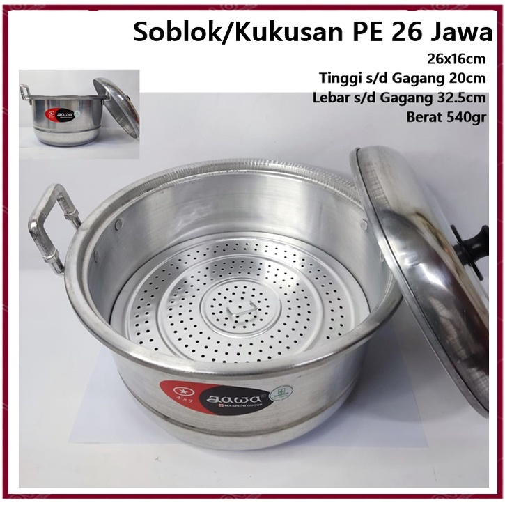 Panci Soblok/Kukusan/Steamer Jawa PE 26 Maspion