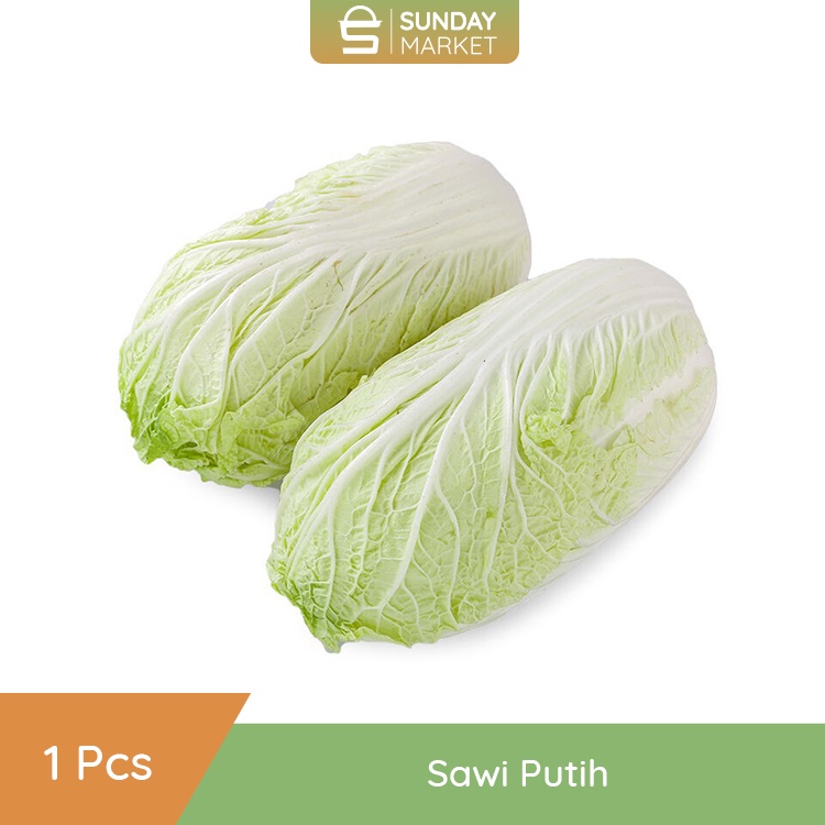 

Sawi Putih Segar 1Pcs [± 600gr - 1200gr] | Fresh Setiap hari