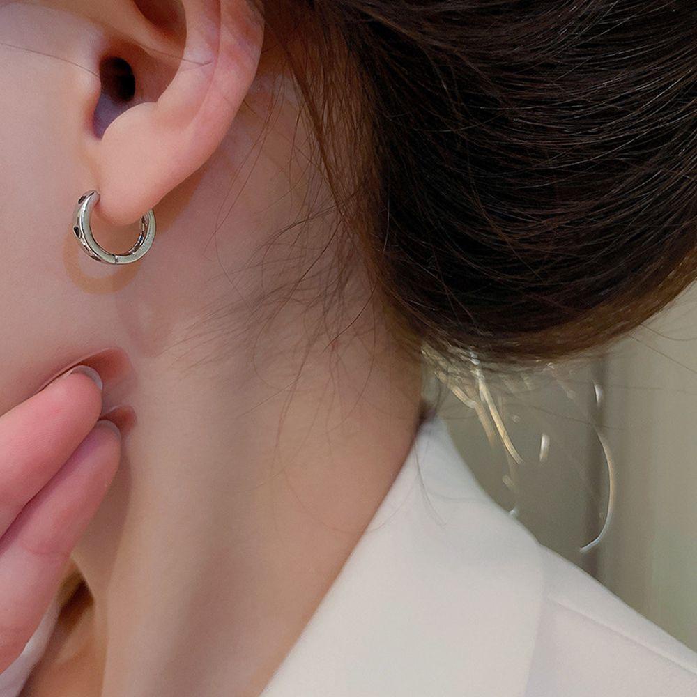 Mxbeauty Anting Hoop Wanita Trendi Punk Hati Untuk Perempuan Temperamen Menjuntai Drop Earrings