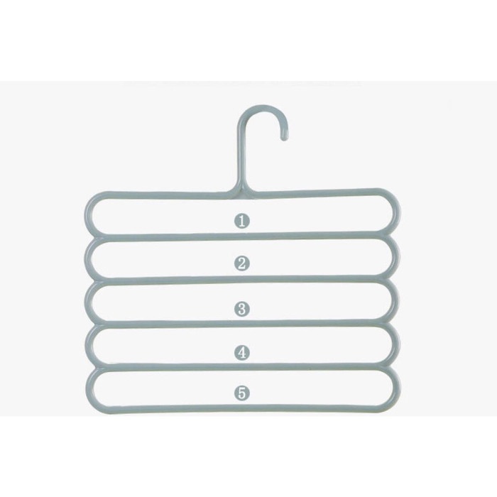 Clothes Trouser Hanger / Clothes Hanger 5 Baris / Gantungan Pakaian