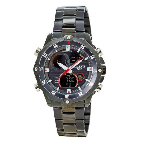 JAM TANGAN PRIA ALIVE BY SOPHIE PARIS HARKIN BLACK WATCH GAL491B5