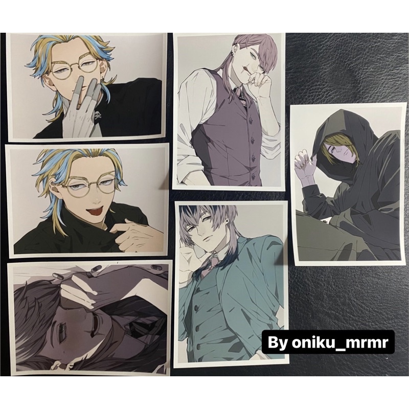postcard tokyo revengers | tokrev | anime | chifuyu | bonten | fanmerch | sanzu | kazutora | baji | 