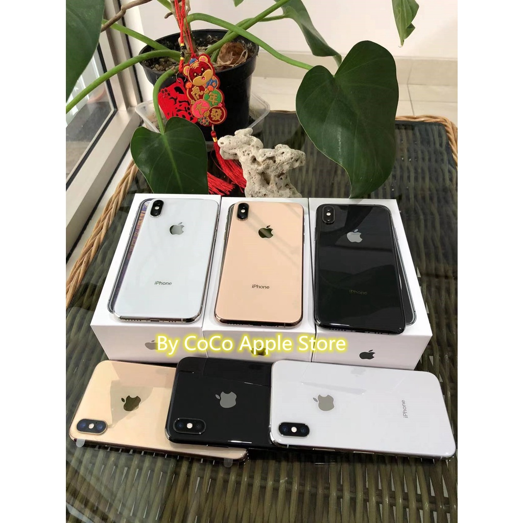 iPhone Xs 64GB All Sim Silent Fullset Original Second Like New Mulus100% 3utools All Green (Garansi 1 Tahun)