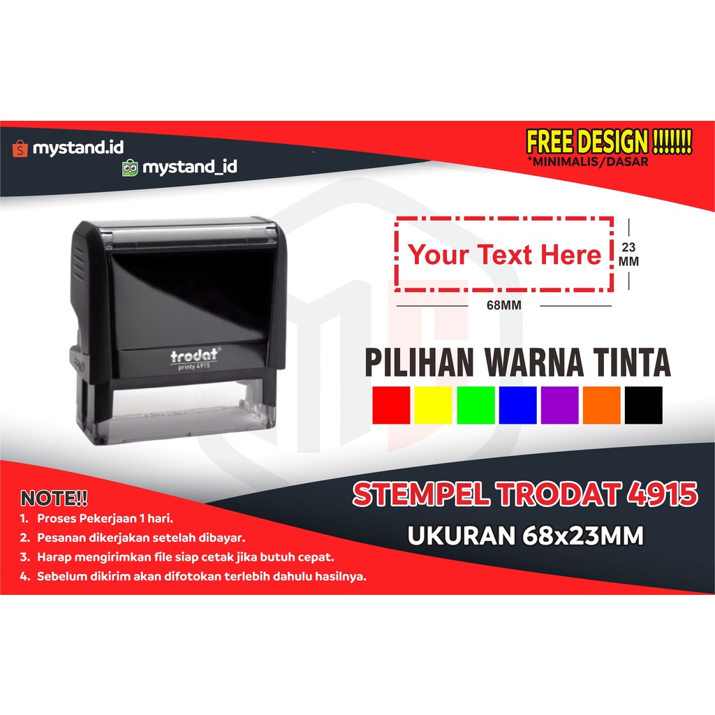 

STEMPEL CUSTOM TRODAT 4915, STEMPEL LOGO, STEMPEL PERUSAHAAN, STEMPEL CV, STEMPEL LOGO PERUSAHAAN