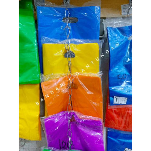 Kantong Plastik Kresek Plong tebal 04/Kresek Untuk Packing Polos Warna/Kresek Baju-PAK G