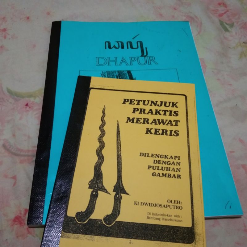 paket buku dhapur dan perawatan keris