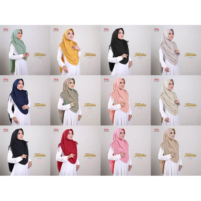 Flash Deal Khimar Instan Billy Talisha Syari Ori | Jdf Fashion Muslim 20 - 100 - Scarf - Hijab