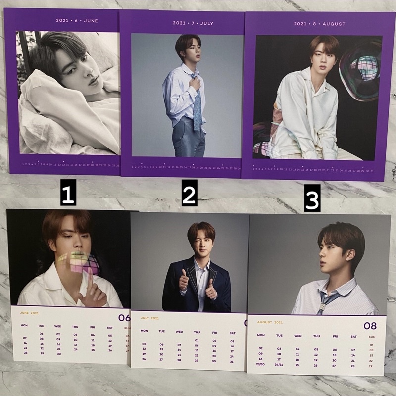 rare sale BTS m Jin Seokjin Dicon postcard calendar official | 101 102 proof tear y o u r maung zoom