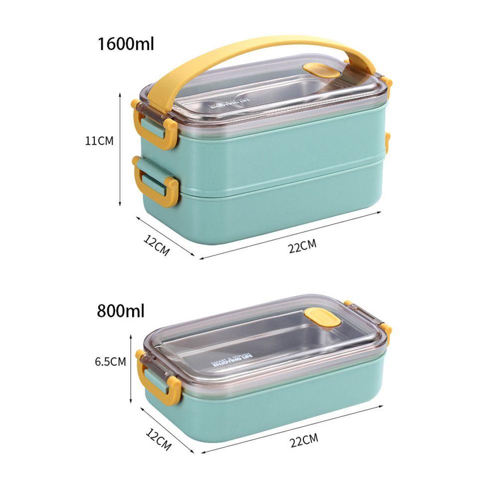 SOLIGHTER Lunch Box Portable Stainless Steel Japanese-Style Insulation Heated Food Container