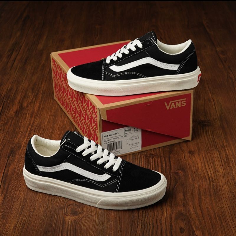 Vans old skoll og black white