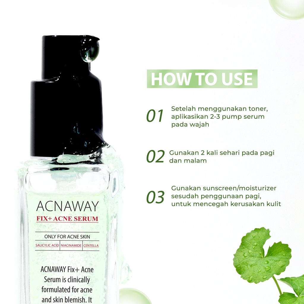 Acnaway Fix + Acne Serum Salicylic Acid 2% + Niacinamide + Centella Original Skincare