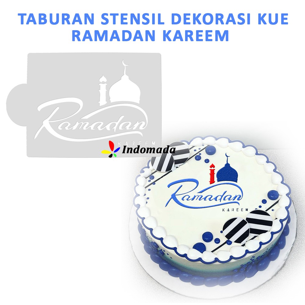 

Indomada Ramadhan Bulan Stensil Kue Cake Stencil Ramadan Kareem Idul Fitri Eid al-Fitr Taburan Pai