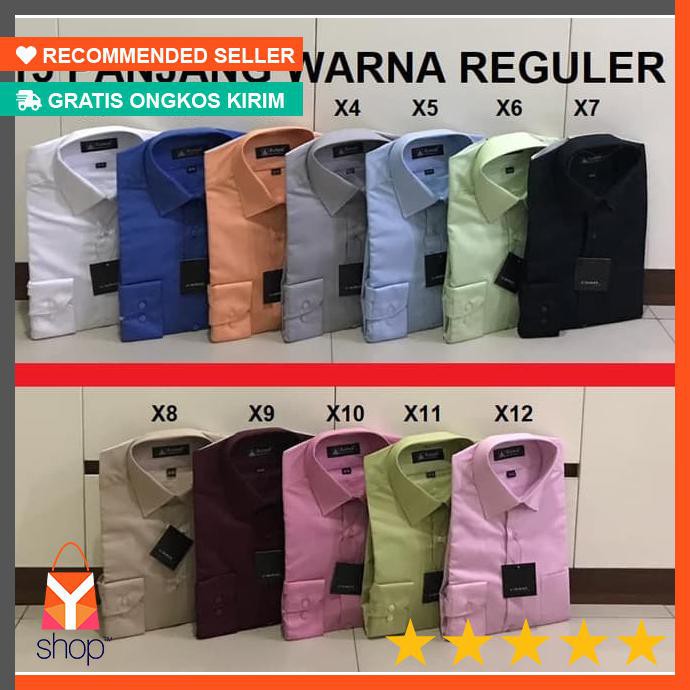 HOT PRODUK Kemeja Alisan Panjang Warna ukuran 13 5 17 HOT PRODUK Kemeja Alisan Panjang Warna ukuran 13 5 17