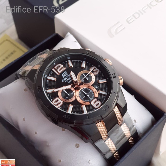 CashBack 10%-30% JAM TANGAN PRIA MERK EDIFICE TYPE : EFR538 BATERAI