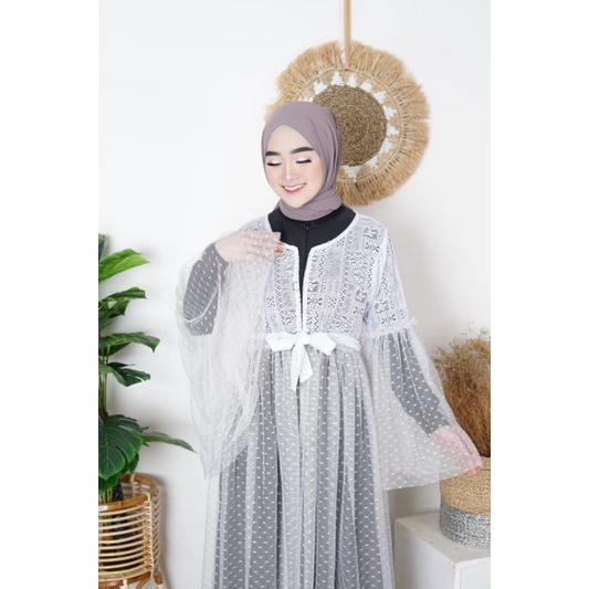 Vania outer dress/long outer brukat tile