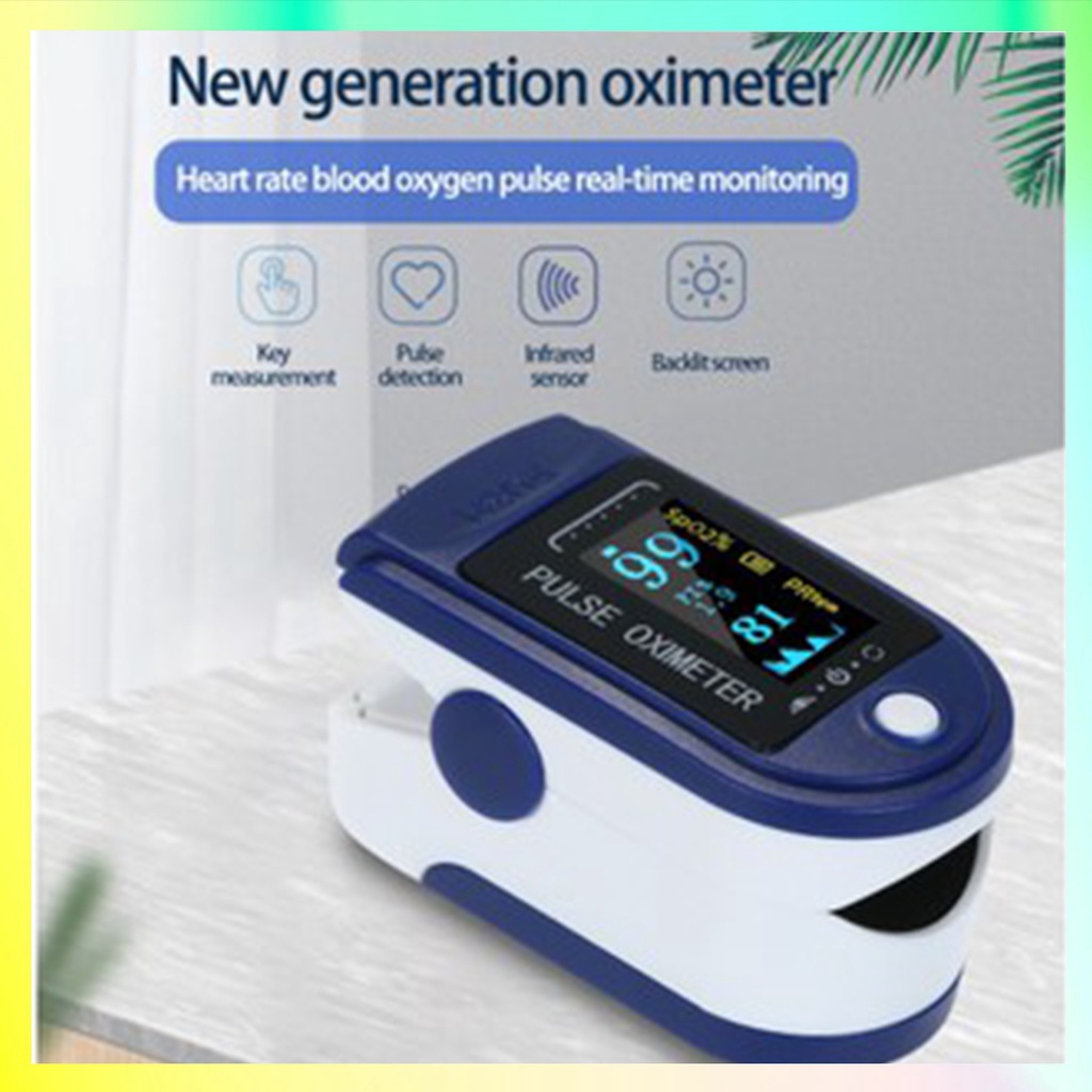 OXIMETER Fingertip Pulse Alat pengukur Oksigen TFT hitam LK87 89