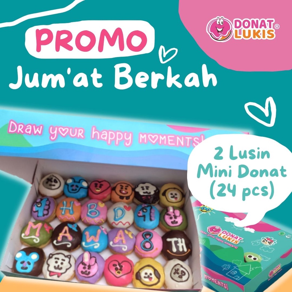 

DONAT LUKIS PROMO JUMAT BERKAH // DONAT ULTAH // DONAT KARAKTER