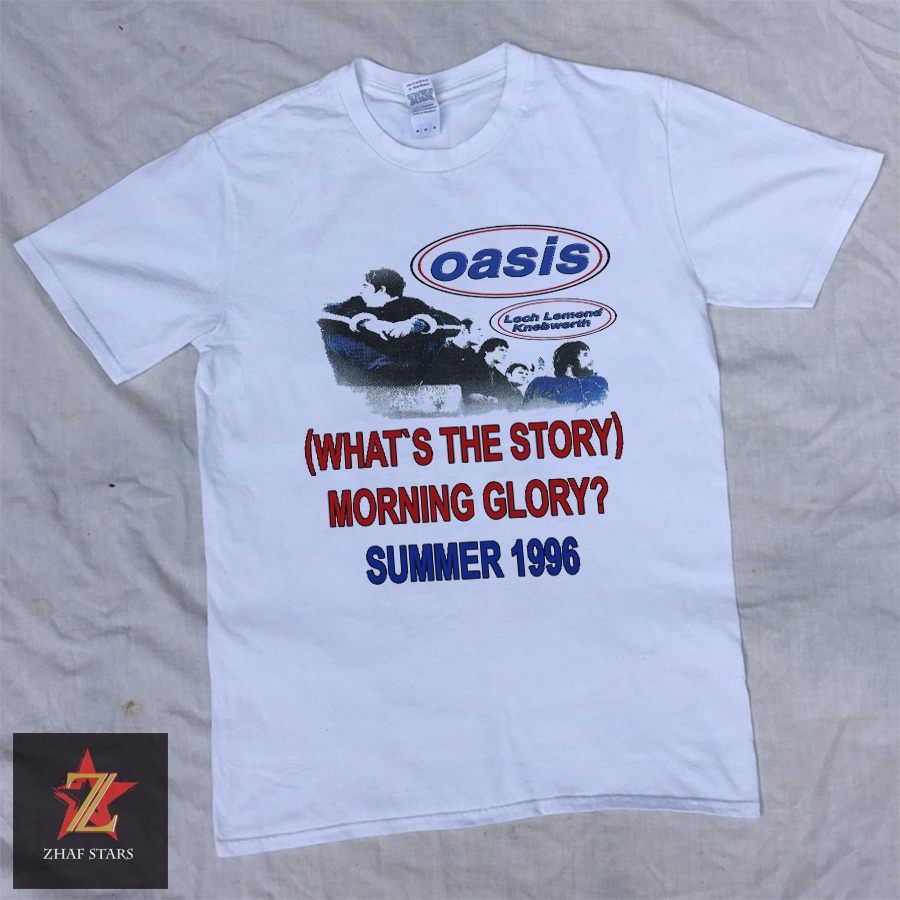 Kaos Band Oasis Tour Summer 1996 Kaos musik band langka