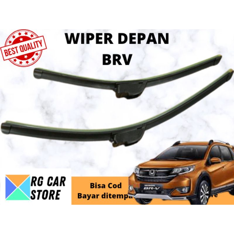 WIPER DEPAN HONDA BRV FRAMELESS ISI 2PCS DIJAMIN PNP BERKUALITAS