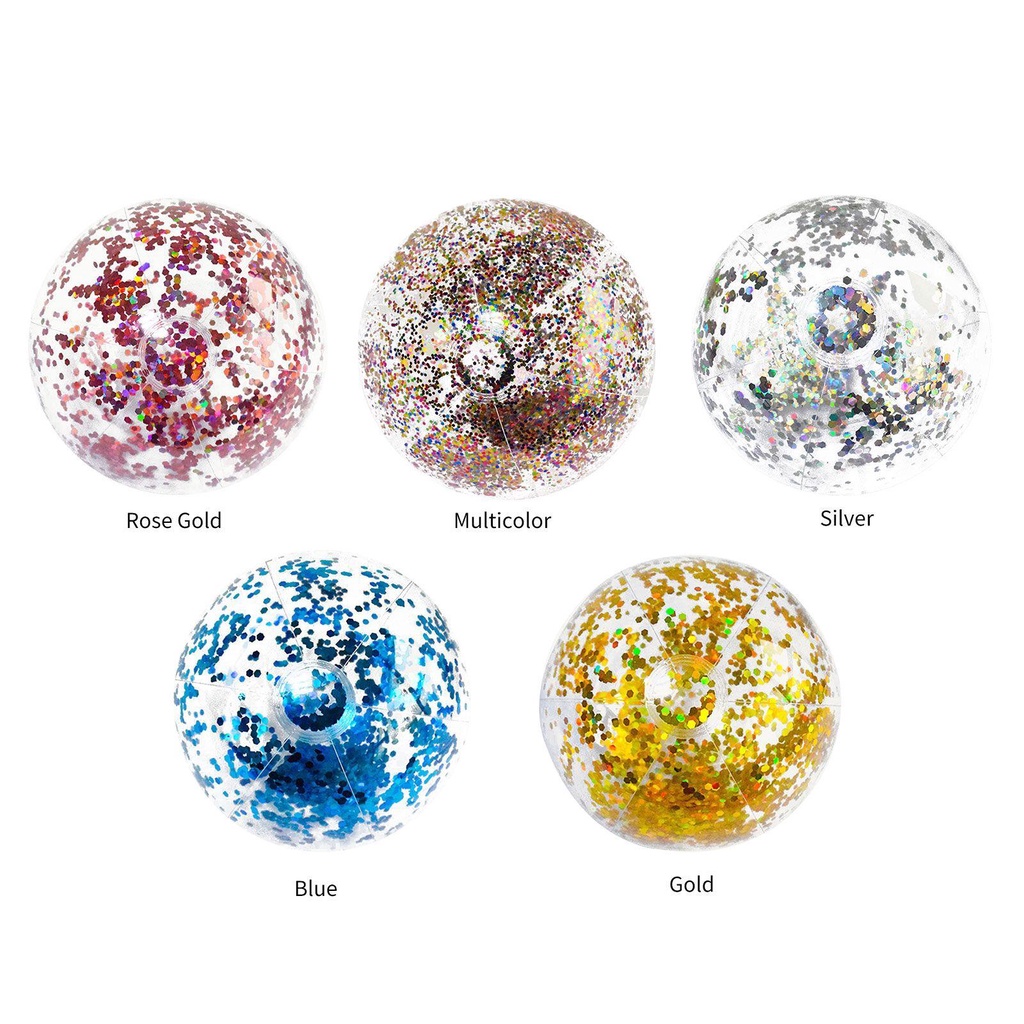 Mainan Air Tiup Bola Pantai Nanas Renang Glitters Payet