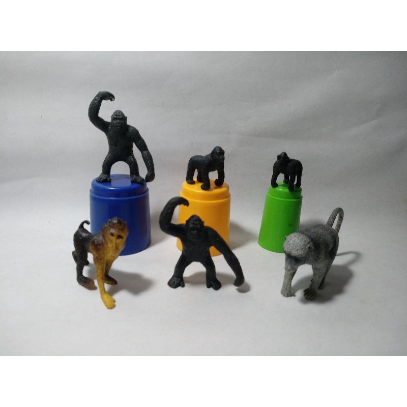 Mainan Gorilla Monyet Figure Babon Gorila Monkey Jadul Kingkong Lutung Kethek Ketek Langur Lemur Sur