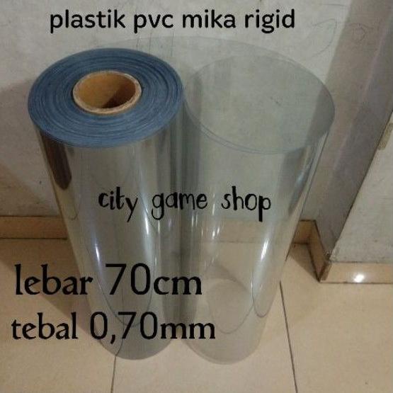 

plastik pvc mika rigid kaku lebar 70cm x 1meter tebal 0,70mm