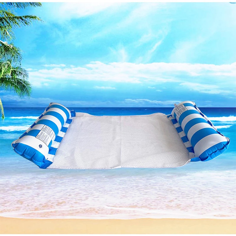 SDu6 Doffy Pelampung Renang Floating Hammock Inflatable Water Bed Fdj21 Blue By Pro