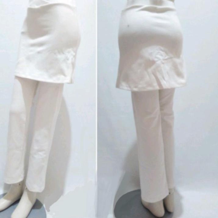 (TERBARU) celana rok kantong putih/celana senam/celana rok olahraga