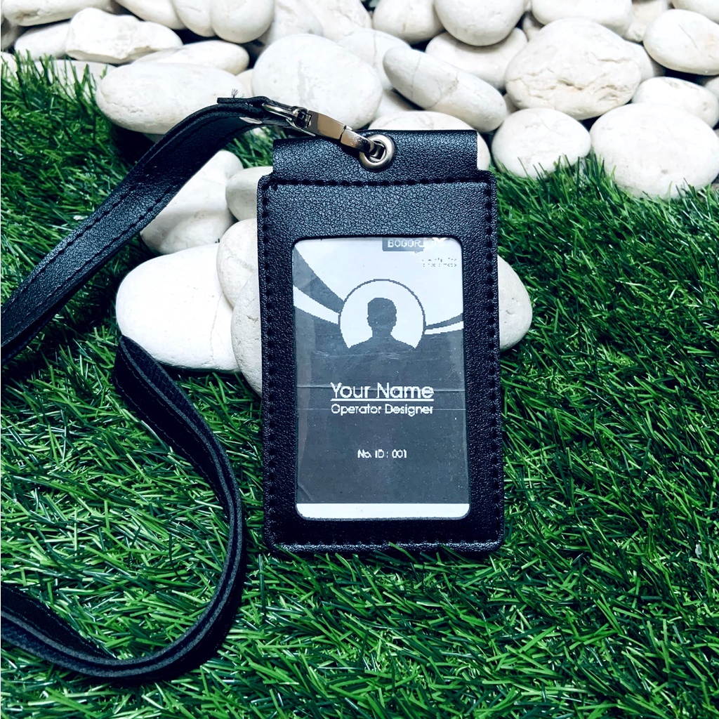

Name Tag ID Card Holder / Panitia / Gantungan Kartu Nama / Tali ID Card Nama Kulit Slot Kartu