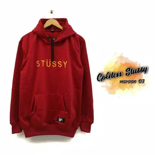 Bisa (COD) Jaket Sweater Stusy Hoodie STUSSY Boardir Polos Premium Bahan Teball