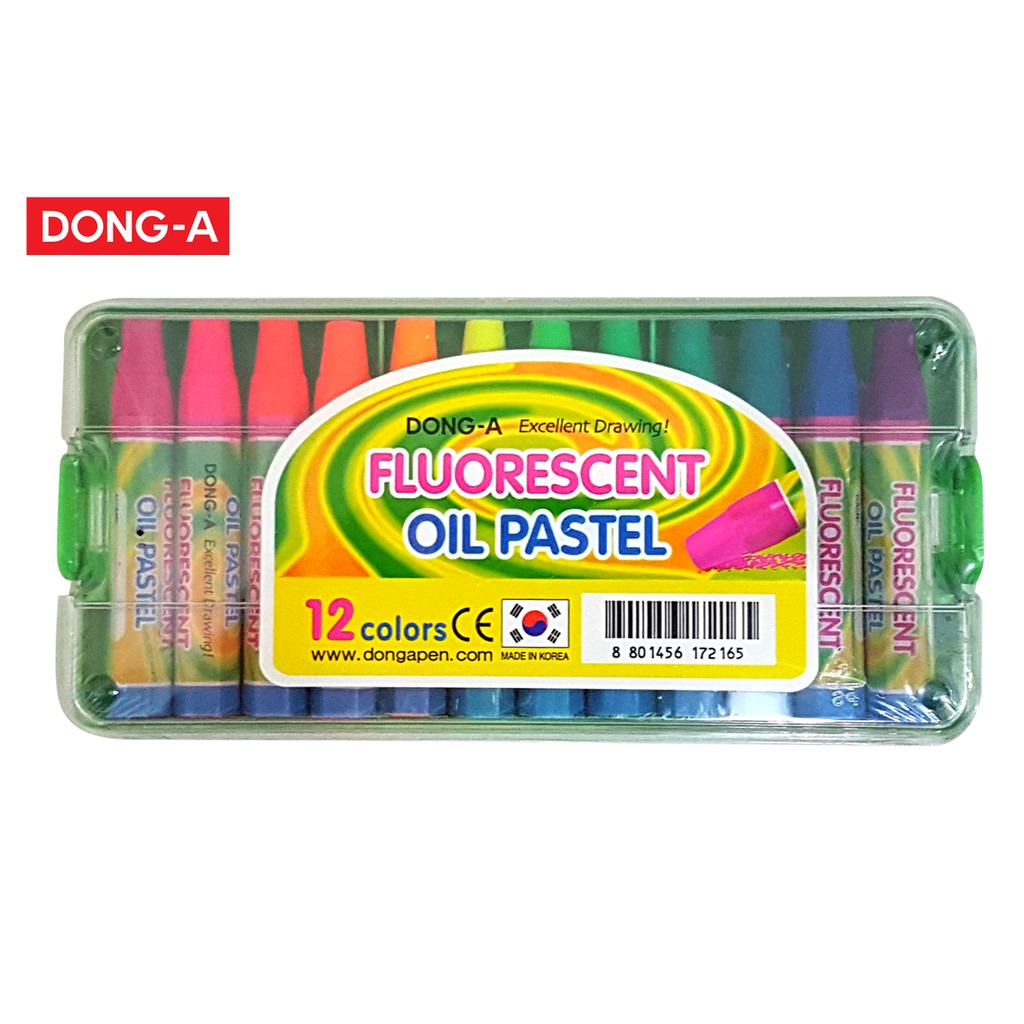 

Oil Pastel / Crayon Dong-A 12 Warna Fluorescent / Oil Pastel Korea