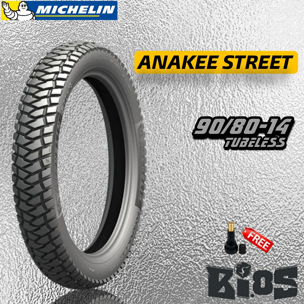 Michelin Anakee Street 90/80-14 Tubeless Dualpurpose matic ring 14