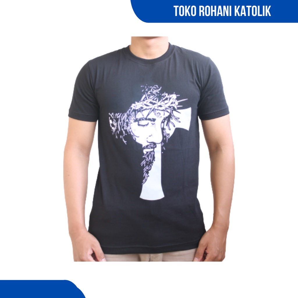 BAJU ROHANI KRISTIANI / KAOS ROHANI KATOLIK / T-SHIRT ROHANI PRIA WANITA / KAOS ROHANI GAMBAR YESUS