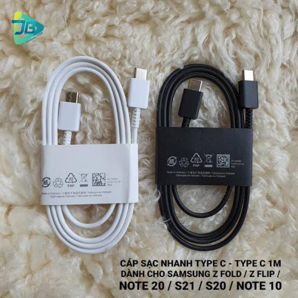 Kabel Data Cable ORIGINAL Samsung cabutan S21 nonpack super fast Charging for Galaxy A23 A33 A53 A73 5G s21+ S21fe s21ultra s22 s22+ s22ultra note20 Note20ultra s23 s23+ s23ultra z flid 4 z fold 4 z flip 3 z fold 3 Original TYPE C TO TYPE C JB8815