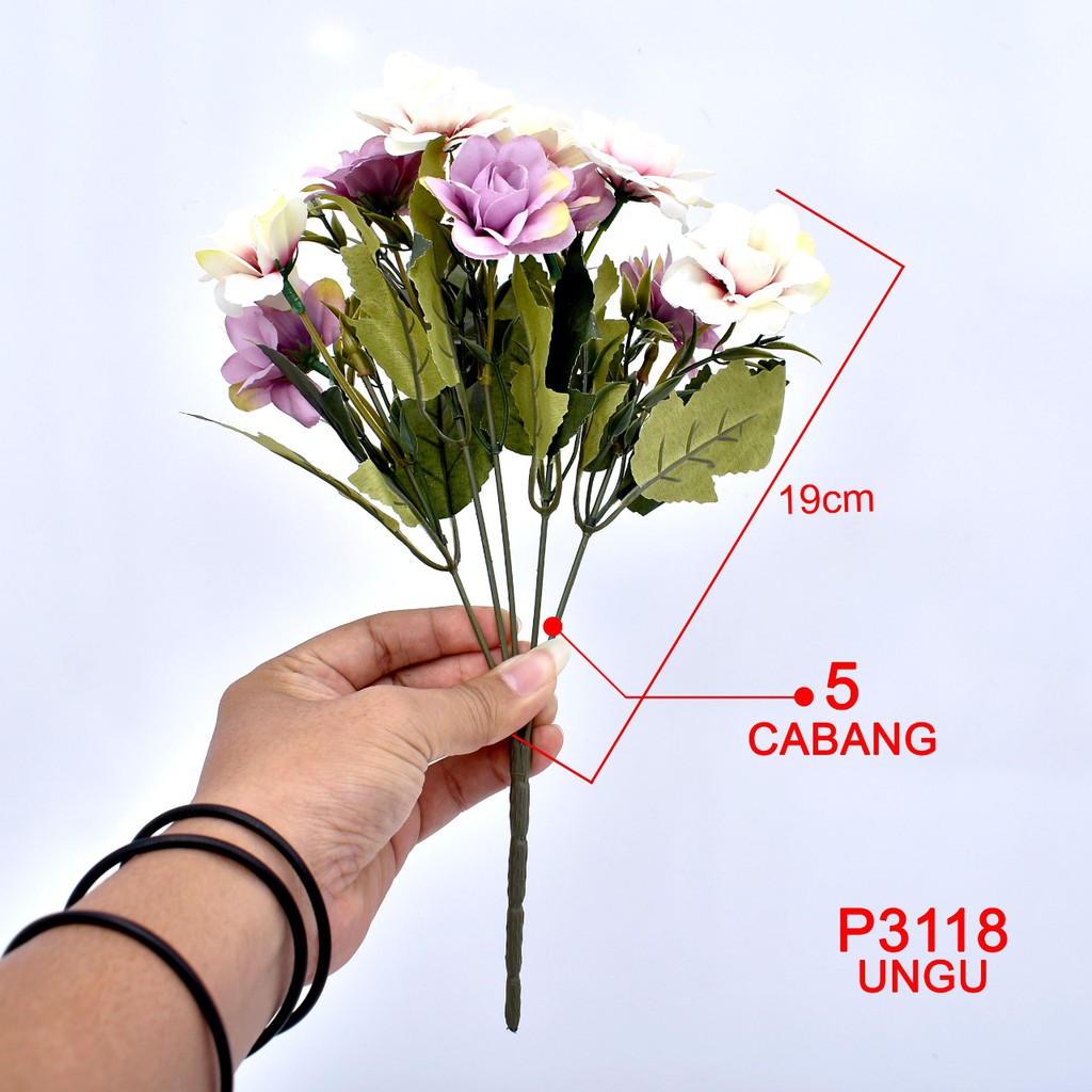TF11 - COD - P 3118 ( 1 KG BISA 43 PCS ) BUNGA DEKORASI / BUNGA BUKET / BUNGA DAN TANAMAN ARTIFISIAL