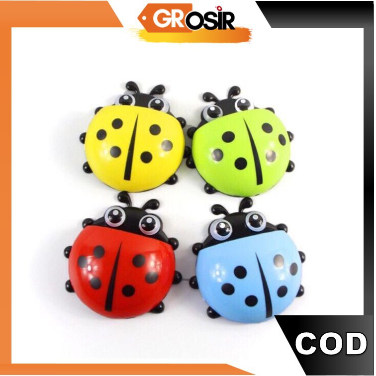 Grosir H222 Tempat Odol dan Sikat Gigi Perekat Kumbang 