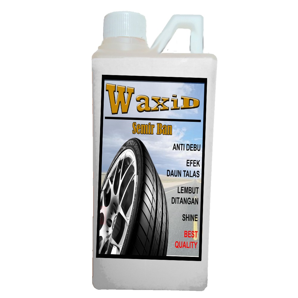 WAXid Semir Ban 1 liter WAX.id  / Pengkilap Ban / Penghitam Ban Mobil Motor