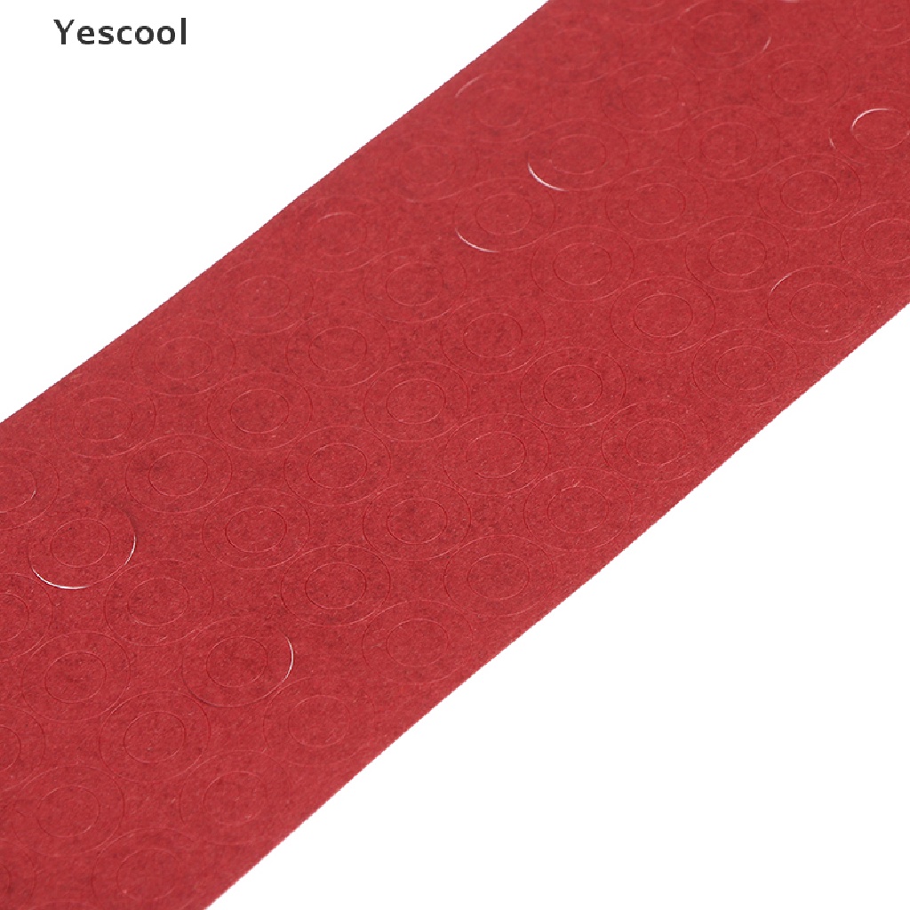 Yescool 200pcs ring Kertas Isolasi Panas 18650 Warna Merah