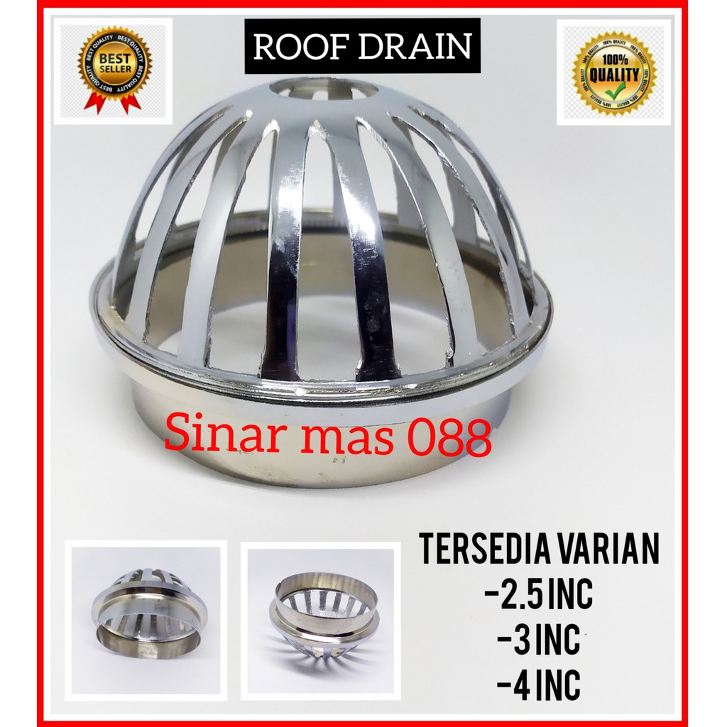 Jual ROOF DRAIN 21/2 - 3 - 4 INCH STAINLESS BAGUS MURAH - SARINGAN ROOF ...