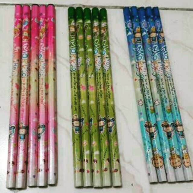 

Pensil 2B (isi 10pcs)/ pinsil/ souvenir ulang tahun/ bingkisan ultah