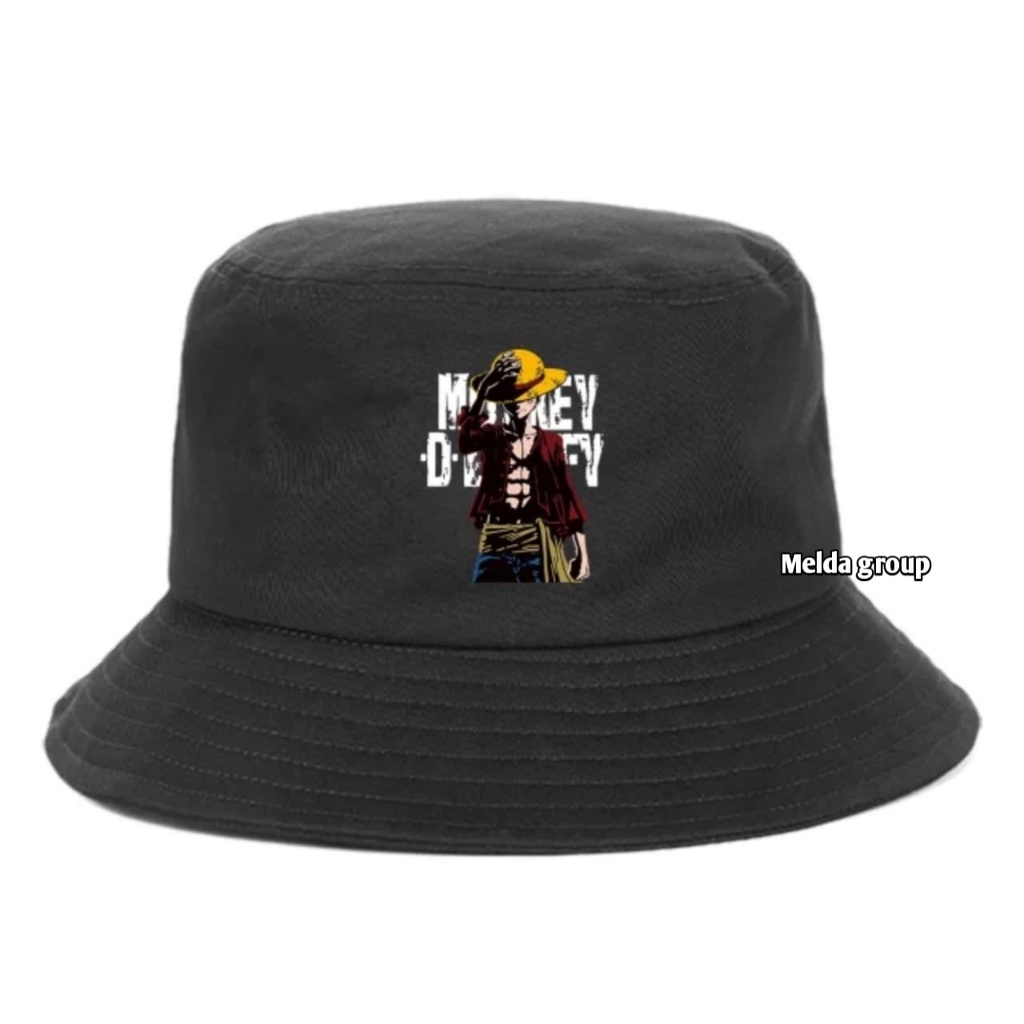 Topi Bucket Hat Dewasa Monkey D Luffy Topi Bucket Pria Wanita