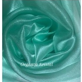 Bahan organza kristal/organza kristal/toska