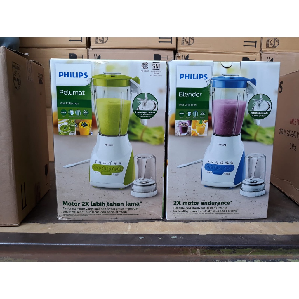 Philips Blender HR2115 | Juicer HR 2115 (2 L, 350 Watt) Garansi Resmi