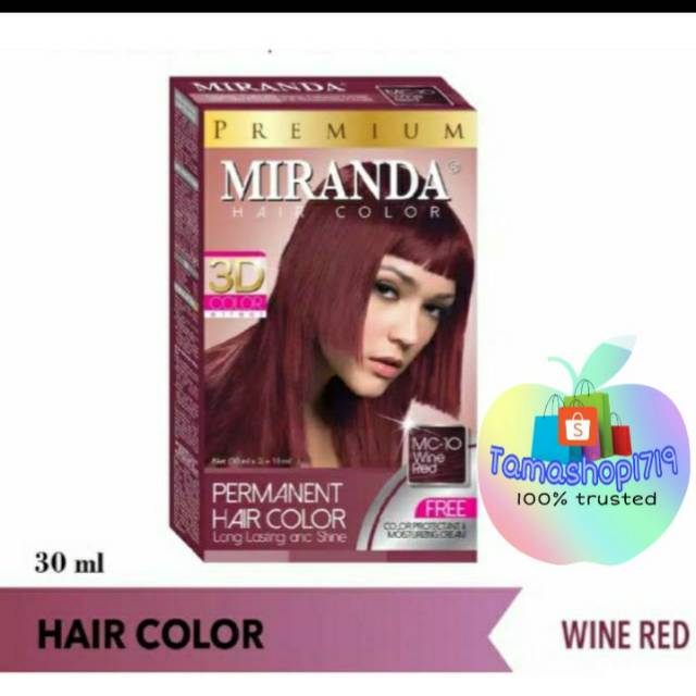 Miranda hair color MC-10 Wine Red