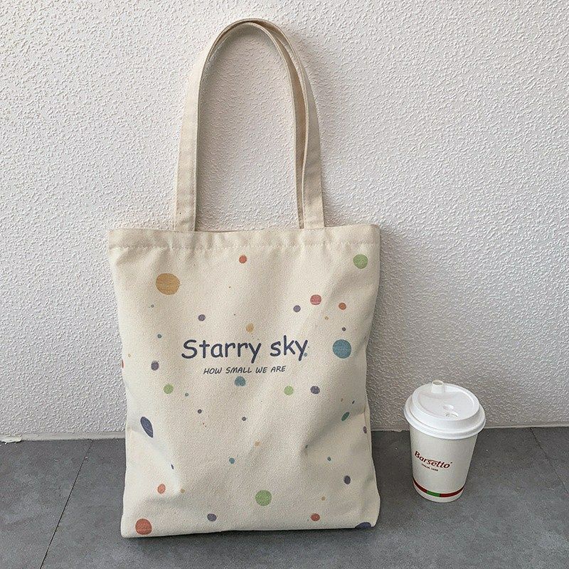 Arifirn Tote Bag Starry Sky Cream